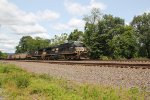 Norfolk Southern train 592 coming through Cove PA with 127 coal hoppers